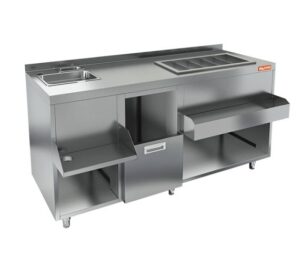 Барная станция HiCold НБМКС-15/6БПК (без ящиков, без вертушки)