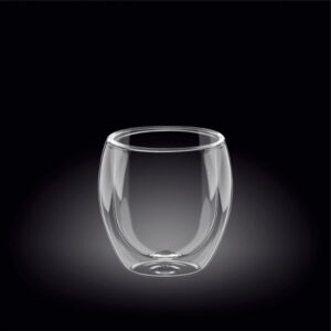 Стакан Wilmax Thermo Glass 250 мл, D 72 мм, H 90 мм, с двойными стенками артикул 888761