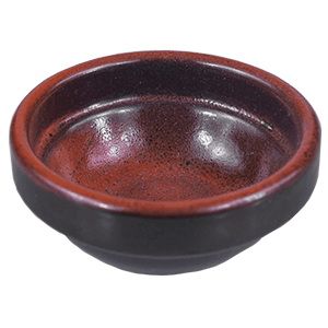 Соусник Борисовская Керамика «Млечный путь оранжевый»; 30мл; D60, H25мм, фарфор, оранжевый, черный артикул ФРФ88801859