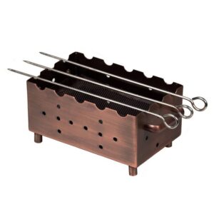 Мангал для подачи P.L. Proff Cuisine настольный L 205 мм, B 125 мм, B 105 мм цвет антик + 3 шампура артикул SG-95136