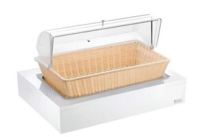 Хлебница Pintinox L 530 мм, B 325 мм, H 40 мм с крышкой Roll-Top на подставке артикул 511B6700