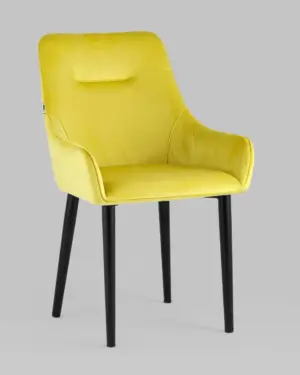 Стул Джоан велюр жёлтый 2 шт