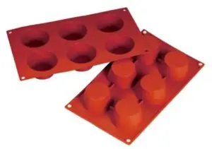 Форма силиконовая P.L. Proff Cuisine "Маффин" 6 ячеек d 70 мм, h 35 мм (30*17,5 см)