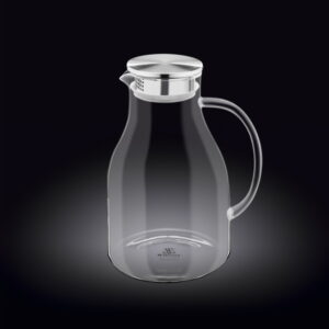 Кувшин Wilmax Thermo Glass 2500 мл, D 90 мм, H 250 мм, с крышкой + сетка нерж артикул 888211