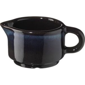 Соусник Борисовская Керамика «Пати»; 50мл; D65, H40мм, фарфор; серый, синий артикул ФРФ88800893