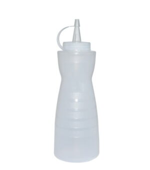 Емкость для соуса MGprof 700 мл. d 68 мм. h 240 мм. фигурная с крышкой прозрачн. артикул 1748