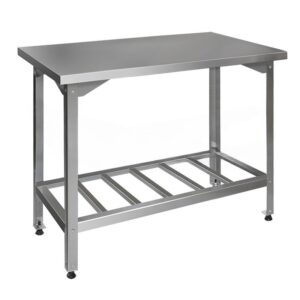 Стол производственный Финист СПН (1000х500х850) борт, полка-решетка нерж.сталь