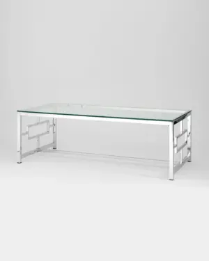 Журнальный стол 120*60 БРУКЛИН серебро