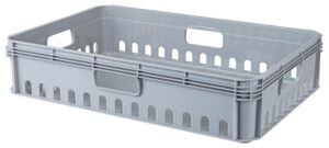 Ящик универсальный RESTOLA ЕВРОБОКС 600х400х130 мм, 27 л, серый артикул 425233030