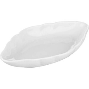 Блюдо Добрушский фарфоровый завод, L170, B88мм; фарфор, белый артикул 1С0108