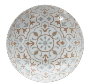 Тарелка глубокая Tognana Aura Mattone 780 мл, D 200 мм, H 50 мм, бежевый/белый артикул CP001208707