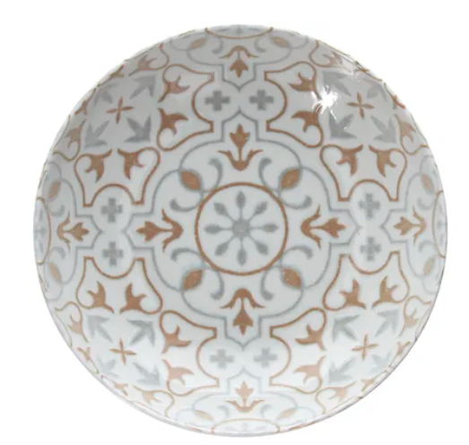 Тарелка глубокая Tognana Aura Mattone 780 мл, D 200 мм, H 50 мм, бежевый/белый артикул CP001208707
