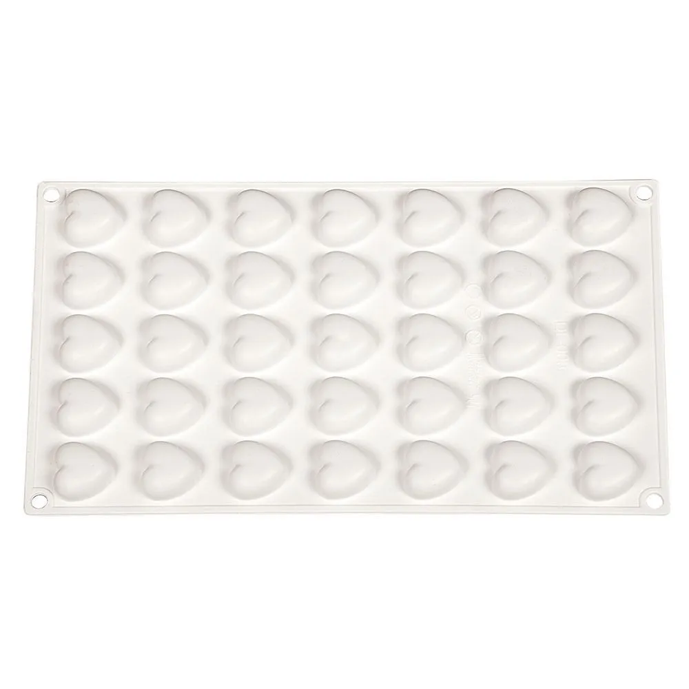 Форма силиконовая "Микро сердце" 35 ячеек 23*25*10 мм, P.L. Proff Cuisine