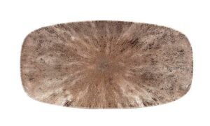 Блюдо CHURCHILL Stone Zircon Brown L 298 мм, B 153 мм артикул STZBXO111