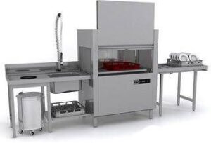 Машина посудомоечная туннельная Apach Cook Line ARC100 (T101) ДОЗ+CW Л/П