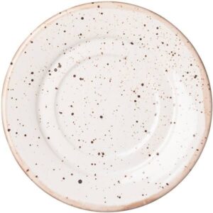 Блюдце Борисовская Керамика «Пунто Бьянка»; D98мм, фарфор; белый, черный артикул ФРФ88806151