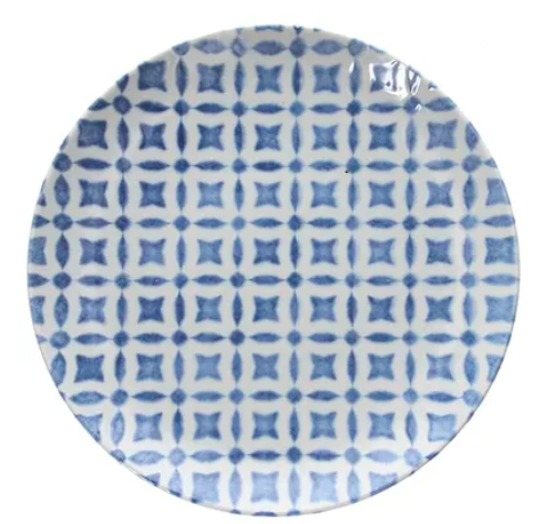 Тарелка Tognana Jago Blu D 255 мм, H 30 мм, голубой/белый артикул CP000268709