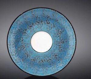 Блюдце Wilmax Splash голубое D 150 мм артикул WL-667636/B