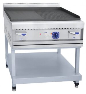 Поверхность жарочная электрическая Abat АКО-90/1КП-С-00 1/2 поверхности гладкая - 1/2 поверхности рифленая (900 серия)