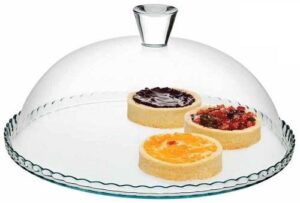 Тортовница PASABAHCE Patisserie D 322 мм, H 160 мм (бортик вверх) артикул 95198/b