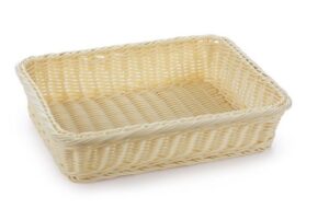 Корзина плетеная Клен бежевая L 360 мм, B 270 мм, H 90 мм артикул кт255