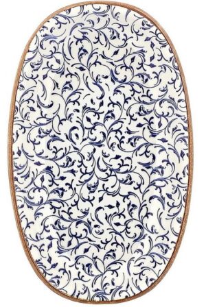 Блюдо By Bone Tinta Edera L 150 мм, B 85 мм артикул TN-ED-ZT-15-OV