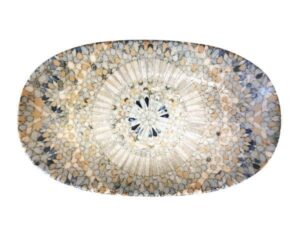 Блюдо Bonna Luca Mosaic L 240 мм, B 140 мм артикул S-MT-LUCMZGRM24OKY