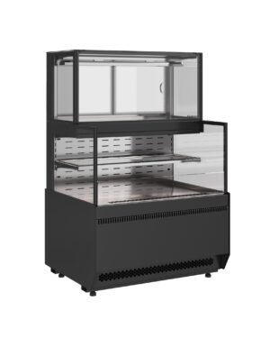 Витрина холодильная/тепловая Carboma Cube 2 Combi KC70 VV/SH 0,9-2-1 STANDARD БОКОВИНА СТУПЕНЬКА (версия 2.0) (9005-0430)