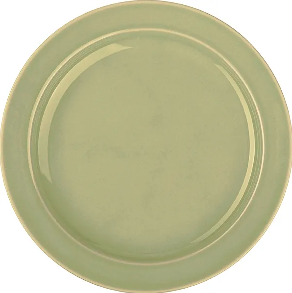 Тарелка мелкая Башкирский фарфор Акварель Принц D 240 мм, H 27 мм, фисташковый артикул ИТМ 03.240.А.Ф