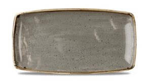 Блюдо CHURCHILL Stonecast Peppercorn Grey L 350 мм, B 185 мм артикул SPGSOP141