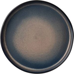 Блюдо Борисовская Керамика «Пати»; D280, H35мм, фарфор; серый, синий артикул ФРФ88804293