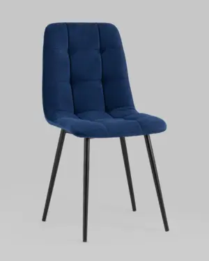 Стул Oliver велюр тёмно-синий 2 шт