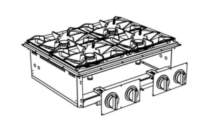 Плита газовая Apach Chef Line SLDIG7RG8 серия 700 встраиваемая