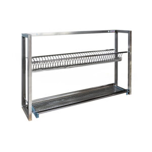 Полка 2-ярусная для сушки посуды с нержавеющими кассетами Финист ПСПн (620х240х600)
