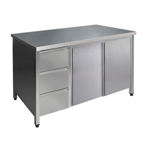 Стол-тумба с ящиками и дверцами купе Финист СТПк (1200х800х850)