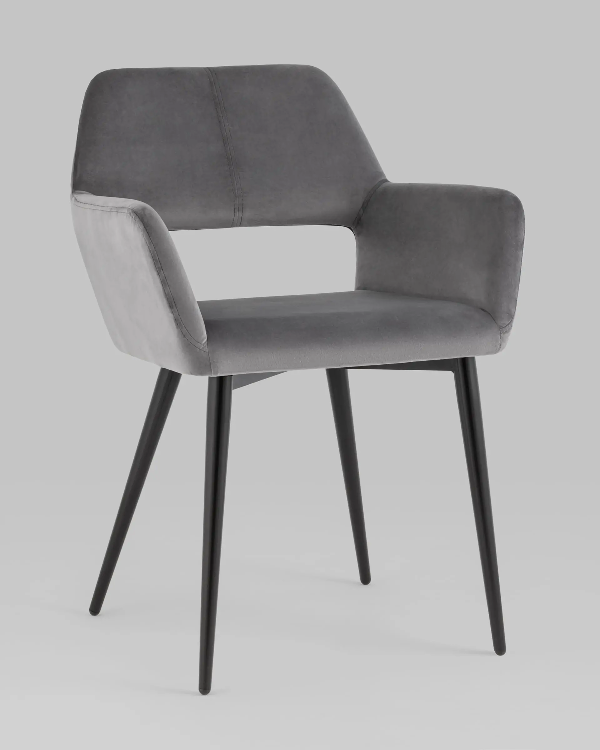 Стул Денди велюр серый 2 шт