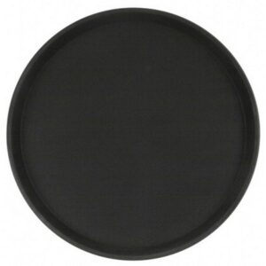 Поднос прорезиненный D 400 мм H 25 мм, черный артикул кт939