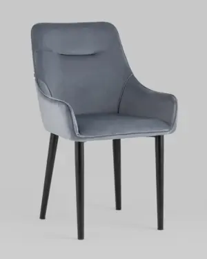 Стул Джоан велюр серый 2 шт