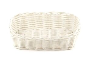 Корзина плетеная Клен белая L 210 мм, B 145 мм, H 60 мм артикул кт249