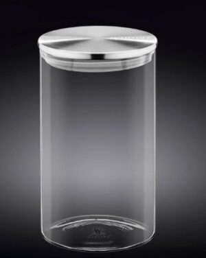 Банка для сыпучих продуктов Wilmax металлическая крышка 1100 мл, H 175 мм, D 100 мм артикул WL-888515/A