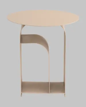 Журнальный столик Arwel металл бежевый