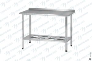 Стол производственный СПРн - 600*600*860 "Norma Inox" (полка-решетка; ножка профильная, тр. 40*40)