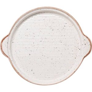 Блюдо Борисовская Керамика «Пунто Бьянка»; 0,9л; D325, H35мм, фарфор, белый, черный артикул ФРФ88810251