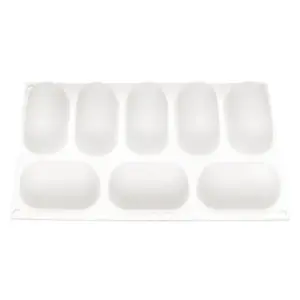 Форма силиконовая "Овал" 8 ячеек 50*87*30 мм, P.L. Proff Cuisine