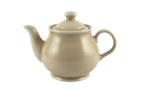 Чайник заварочный Башкирский фарфор Акварель Классик 400 мл, D 107/166 мм, H 90 мм, бежевый артикул 2633400.А.Б