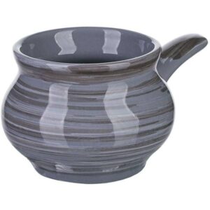 Кокотница Борисовская Керамика «Пинки»; 250мл; D9см, керамика; серый артикул ПИН00011610