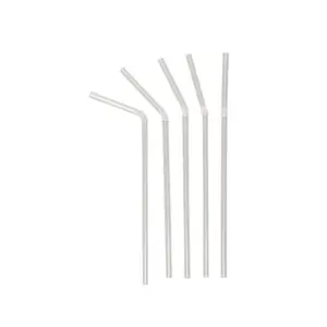 Трубочки для коктейля со сгибом прозрачные, 21 см, d 5 мм, 1000 шт