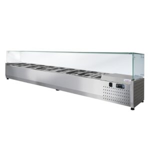 Настольная холодильная витрина ToppingBox НХВсп-9 (с прямоугольным стеклом)