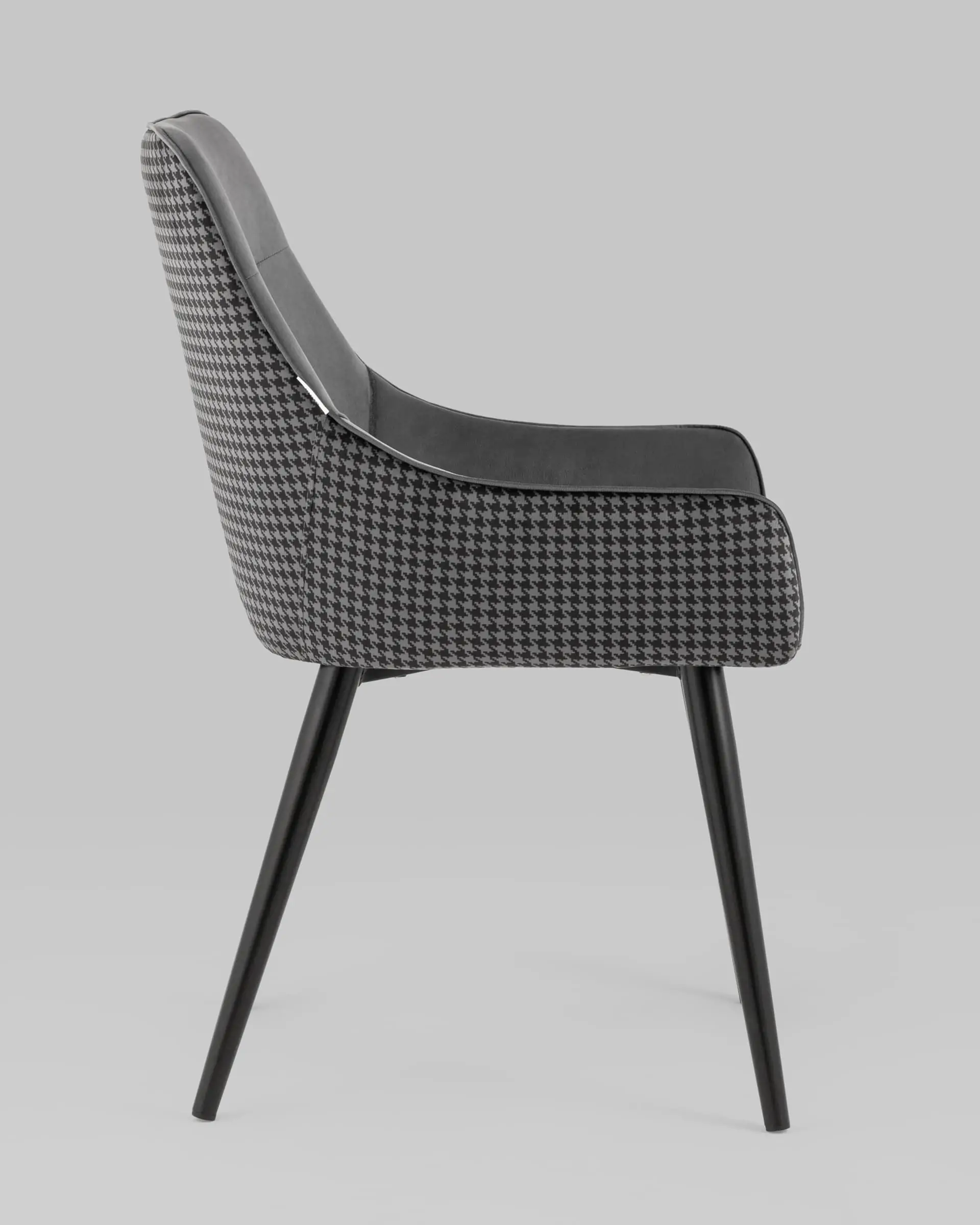 Стул Джоан велюр серый гусиная лапка 2 шт