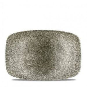 Блюдо CHURCHILL Raku Quartz Black L 300 мм, B 199 мм артикул RKBQOBL41